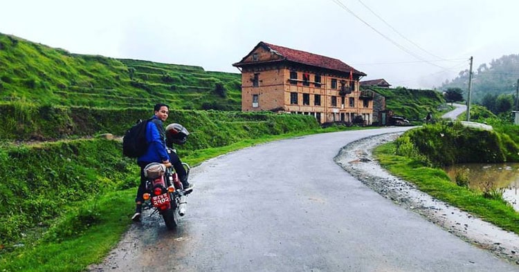 ride to chitlang, nepal