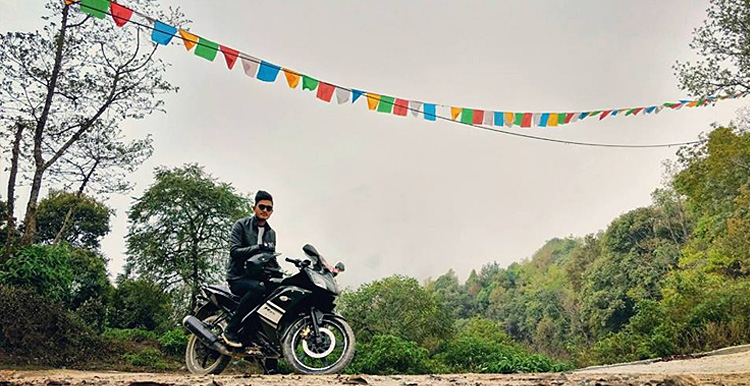 biking to suryachaur nepal