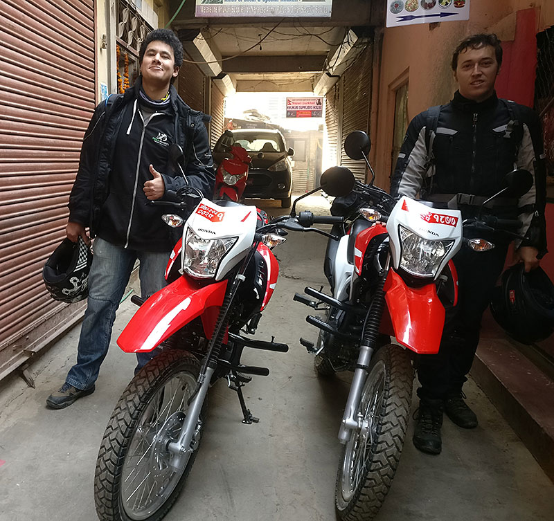 offroad ride in nepal with hondaxr190cc