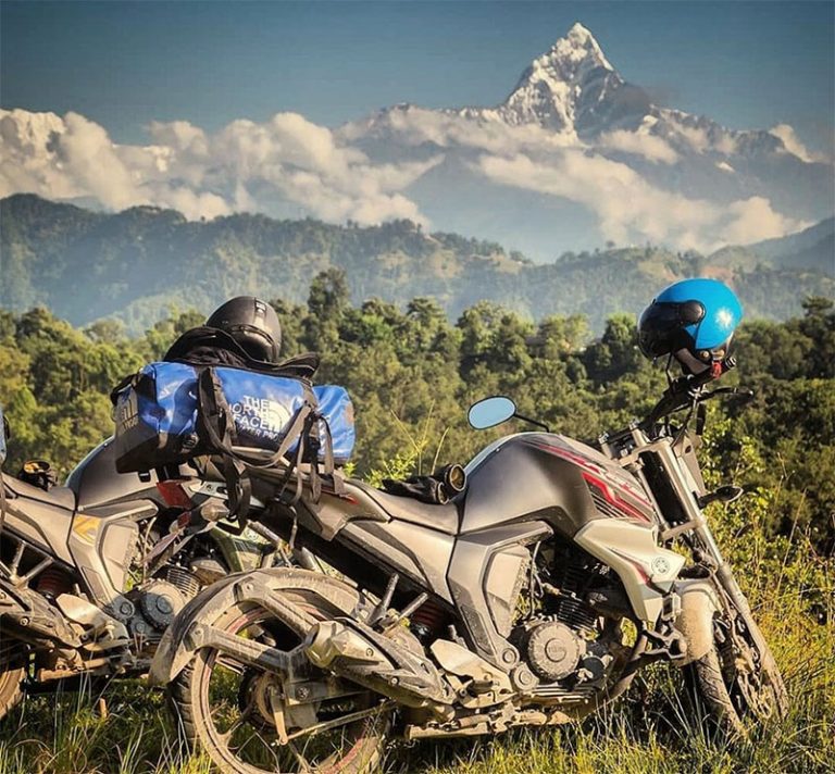 city motorbike motorcycle tours in nepal