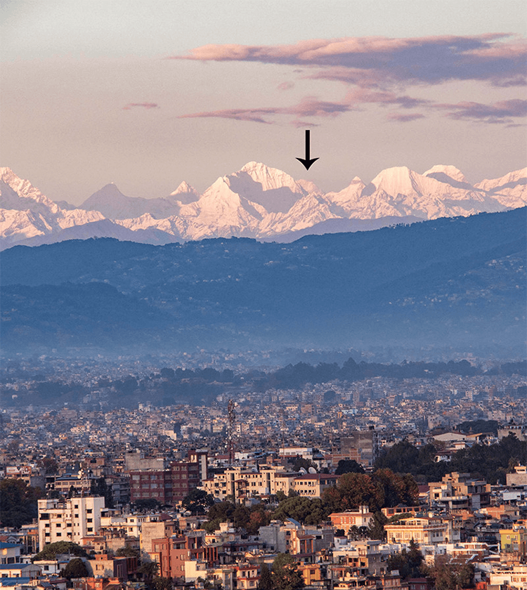 mt everest view from kathmandu valley