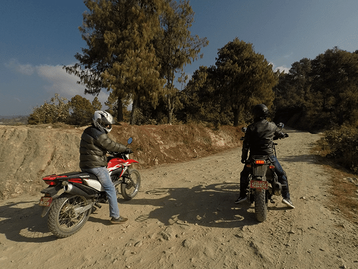 an off road motorcycle trip to kathmandu