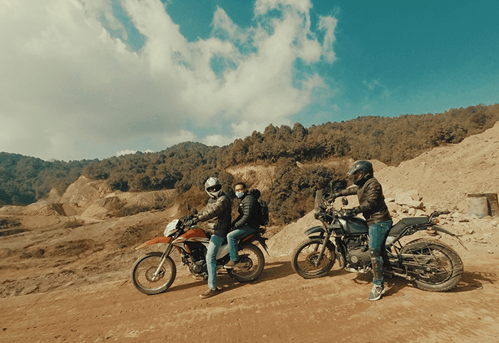 an offroad motorcycle trip to chisapani kathmandu