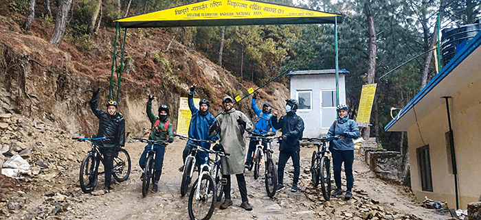 cycling in shivapuri national park